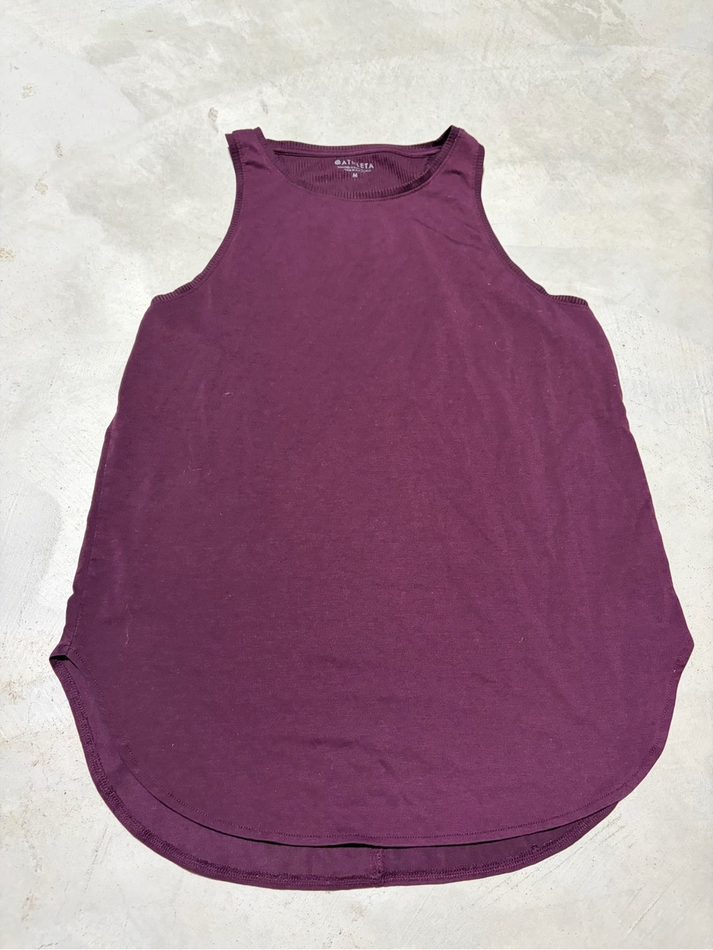 Athleta Deep Plum burgundy High-Neck Tank top medium